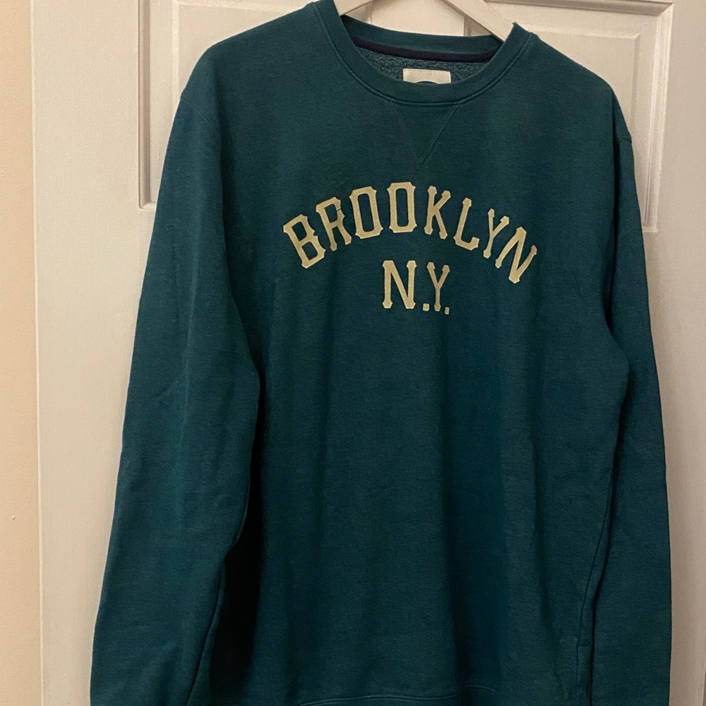 Brooklyn N.Y. Dark Teal Crewneck Sweater